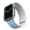 Etui Uniq pasek Revix na Apple Watch 1/2/3/4/5/6/7/8/SE/SE2/Ultra 42/44/45/49mm. Reversible Magnetic biały-niebieski/white-blue