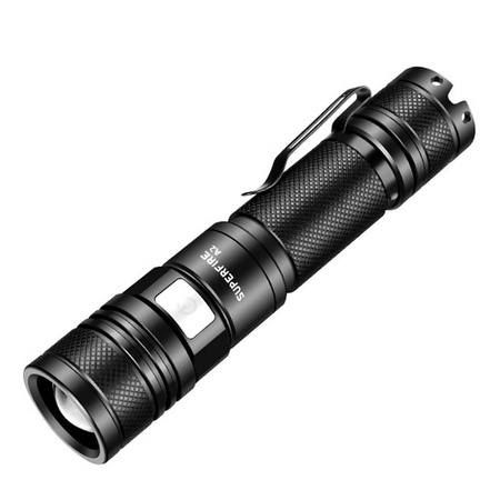SUPERFIRE LATARKA A2 650LM USB DO WĘDROWANIA POLÓW CAMPINGU RĘCZNA LED