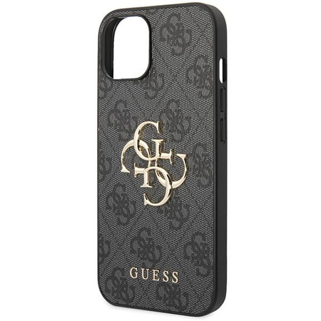 Etui Guess 4G Big Metal Logo na iPhone 15 - szare