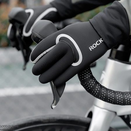 ROCKBROS RĘKAWICZKI PEŁNE ROWEROWE WODOODPORNE DO WIOSNY I LATA ROZMIAR