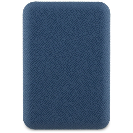 Powerbank indukcyjny Guess Grained Triangle 5000mAh 15W USB-C MagSafe niebieski