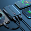 Joyroom Linglong powerbank 10000mAh 20W Power Delivery Quick Charge USB / USB Typ C / wbudowany kabel USB Typ C czarny (JR-L001 black)