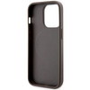 Etui Guess GUHMP14LP4RPSW na iPhone 14 Pro - brązowe 4G Printed Stripes MagSafe