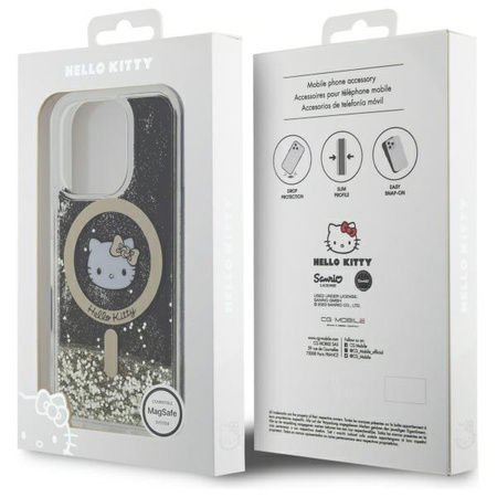 HELLO KITTY ETUI HARDCASE LIQUID GLITTER FEVER DO IPHONE 16 PRO DO MAGSAFE