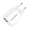 WOZINSKY ŁADOWARKA 2X USB-A 2,4A DO TELEFONÓW I URZĄDZEŃ BIAŁA KOMPAKTOWA