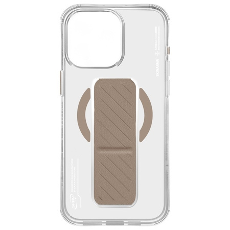 Skinarma etui Axon iPhone 16 Pro Max 6.9 Magnetic Charging + Grip Stand szampański/champagne