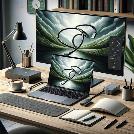 CO2 KABEL PRZEDŁUŻACZ USB-C SZYBKIE ŁADOWANIE USB TYP C 4K 10GBPS 100W 3M