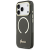 Etui Guess IML Script Metal MagSafe do iPhone 17 Pro czarny