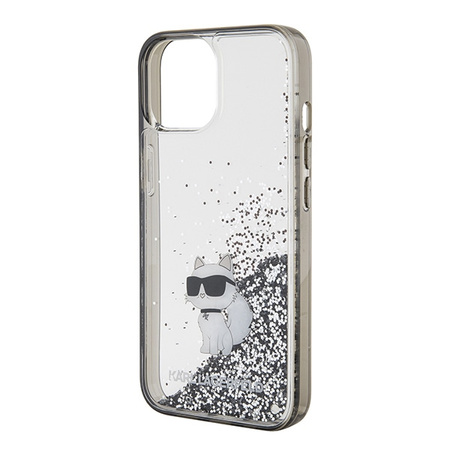 KARL LAGERFELD ETUI LIQUID GLITTER DO IPHONE 15 14 13 6.1 Z CHOUPETTE