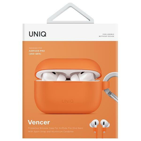 UNIQ etui Vencer AirPods Pro 2 gen. Silicone pomarańczowy/burnt orange