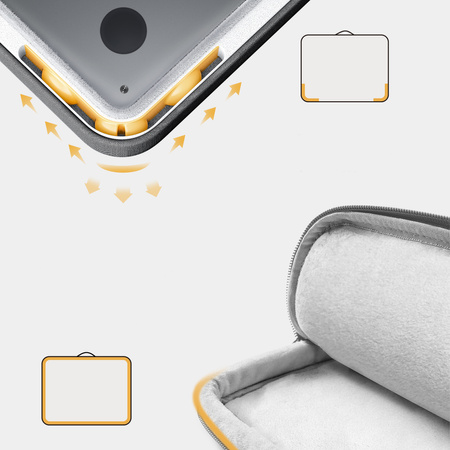 INNOSTYLE DAMSKA TORBA NA LAPTOPA 14 WODOODPORNA CARRYLITE SLIM SZARA