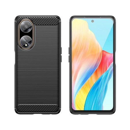 HURTEL ELASTYCZNE ETUI CARBON DO OPPO A98 5G OCHRONA PRZED ZATRACIEM KOLORU