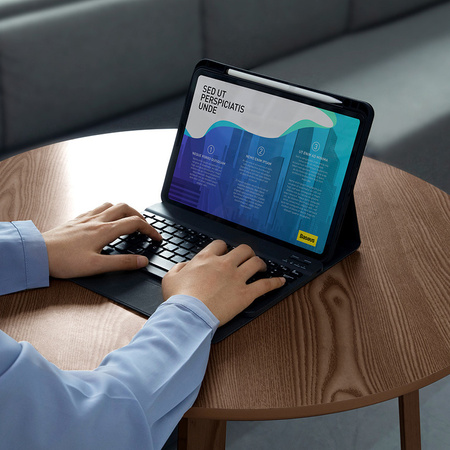 Baseus Brilliance etui z klawiaturą na iPad Pro 11" (2018 / 2020 / 2021) biały (ARJK000002)