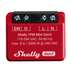 SHELLY 1PM MINI GEN3 WIFI DO ZDALNEGO MONITOROWANIA ZUŻYCIA ENERGII W DOMU