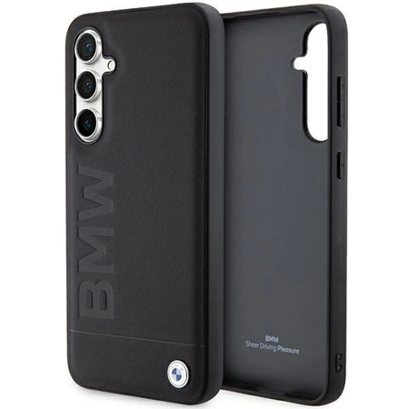 Etui BMW Leather Hot Stamp na Samsung Galaxy S23 FE - czarne