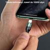 USAMS KABEL DO LIGHTNING 1M DO IPHONE 2A PLECIONY Z LED Z SZYBKIM