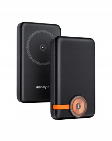 INNOSTYLE POWERDUO 2W1 SZYBKI POWERBANK INDUKCYJNY DO MAGSAFE WATCH 10000MAH CZARNY