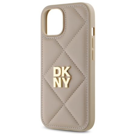 DKNY ETUI QUILTED STACK LOGO DO IPHONE 15 6.1 ZABEZPIECZENIE TELEFONU