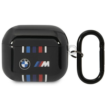 Etui BMW BMA322SWTK na AirPods 3 gen cover - czarne Multiple Colored Lines