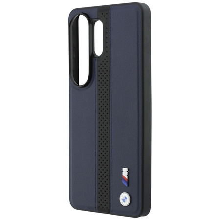 Etui BMW Perforated Stripe Logo MagSafe  do Samsung Galaxy S26 Ultra granatowy