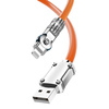 Kabel kątowy USB-A - Lightning 30W 1m rotacja 180° Dudao - pomarańczowy