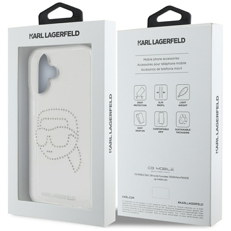 KARL LAGERFELD ETUI IML RHINESTONES KARL HEAD DO IPHONE 16 OCHRONA