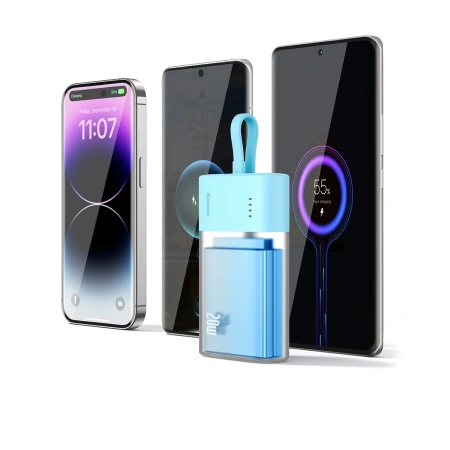 BASEUS POWERBANK POPSICLE 5200MAH 20W Z WBUDEWANYM KABLEM DO LIGHTNING