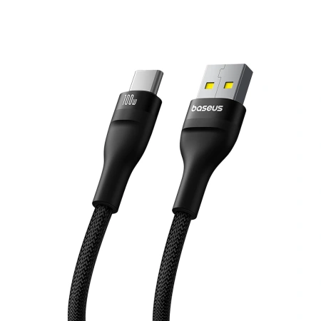 BASEUS KABEL PRZEWÓD USB-C DO USB-A 100W 1M DO TELEFONÓW SZYBKIE ŁADOWANIE