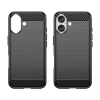 HURTEL ETUI SILIKONOWE CASE POKROWIEC DO IPHONE 16 PLUS CARBON CZARNE