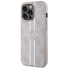Etui Guess GUHMP13LP4RPSP na iPhone 13 Pro / 13 - różowe 4G Printed Stripes MagSafe