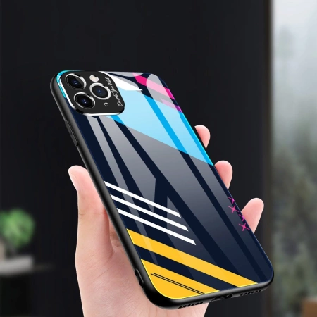 HURTEL ETUI COLOR GLASS CASE DO IPHONE 11 PRO MAX ZE SZKŁEM HARTOWANYM