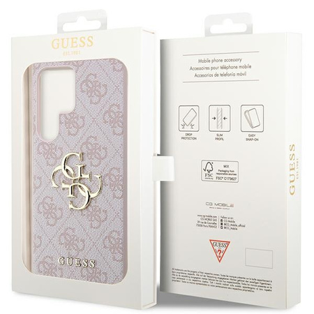 GUESS ETUI DO SAMSUNG S23 ULTRA S918 HARDCASE BIG METAL LOGO ZABEZPIECZENIE