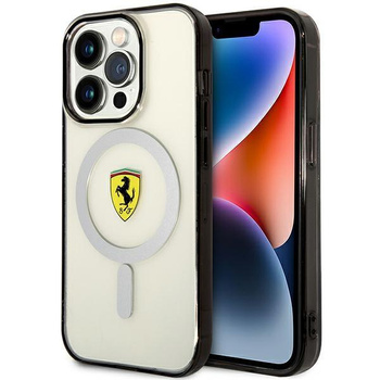 Etui Ferrari FEHMP14XURKT na iPhone 14 Pro Max 6.7" przezroczysty/- przezroczyste hardcase Outline Magsafe