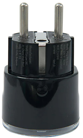 Inteligentne gniazdko 13A Shelly Plug PM Gen3 Matter czarny