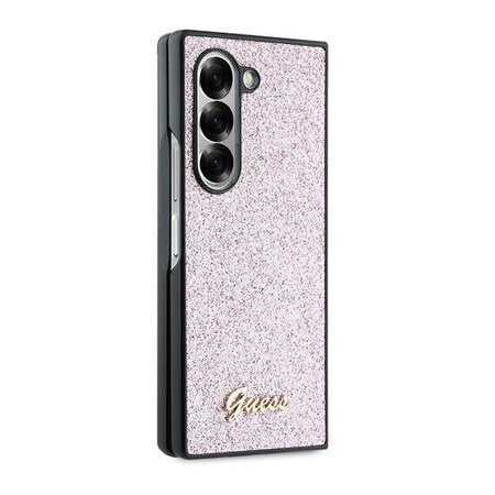 GUESS ETUI DO SAMSUNG Z FOLD 6 F956 GLITTER SCRIPT 4G Z FOLIĄ OCHRONNĄ