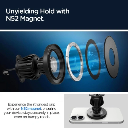 SPIGEN UCHWYT SAMOCHODOWY MFT13 MAGSAFE DO IPHONE 12 13 14 NA KOKPIT