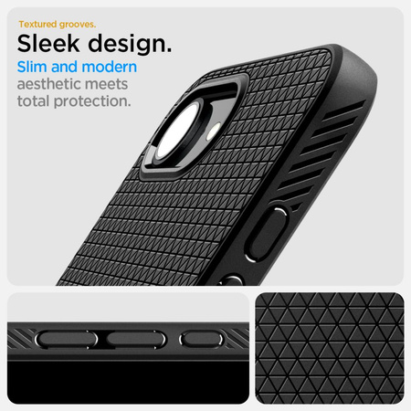 SPIGEN CASE LIQUID AIR DO MAGSAFE DO IPHONE 16E CHRONI PRZED ZARYSOWANIAMI