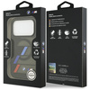 Etui BMW M IML Metal Buttons Tricolor Lines MagSafe do iPhone 17 Pro czarny