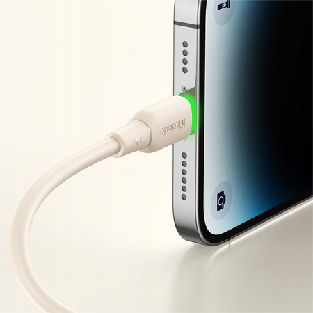MCDODO ŁADOWARKA KABEL USB-C LIGHTNING SZYBKIEGO ŁADOWANIA DO IPHONE 1M LED