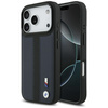 Etui BMW M Perforated Stripe Logo MagSafe do iPhone 17 Pro granatowy
