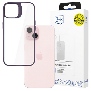 Apple iPhone 15 - 3mk Satin Armor Case+ Purple