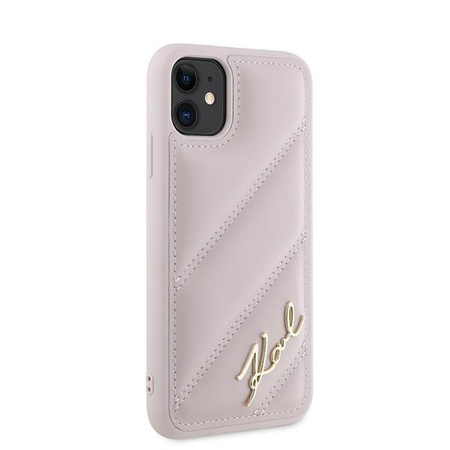 KARL LAGERFELD ETUI HARDCASE DO IPHONE 11 XR 6.1 DIAGONAL QUILTED SCRIPT