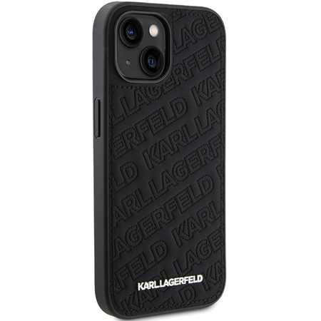 KARL LAGERFELD ETUI HARDCASE DO IPHONE 15 14 13 6.1 KLHCP15SPQKPMK QUILTED