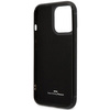 Etui BMW BMHCP14L22RSEPK na iPhone 14 Pro - czarne Leather Card Slot