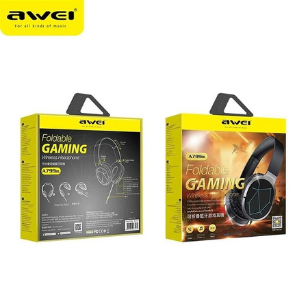 AWEI SŁUCHAWKI A799BL GAMINGOWE NAUSZNE DO PC PS4 Z MIKROFONEM BLUETOOTH