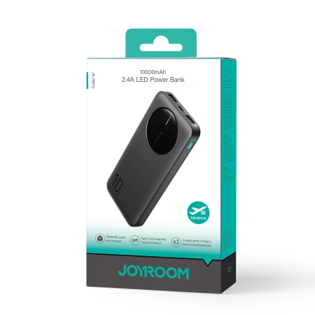 JOYROOM POWERBANK 10000MAH 2X USB-A 1X USB-C DO TELEFONÓW Z ŁADOWANIEM QC