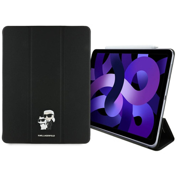 Karl Lagerfeld KLFC13RM24SAKCK iPad Air  13 2024/2025 Book Cover czarny/black Saffiano Magnetic Karl &Choupette