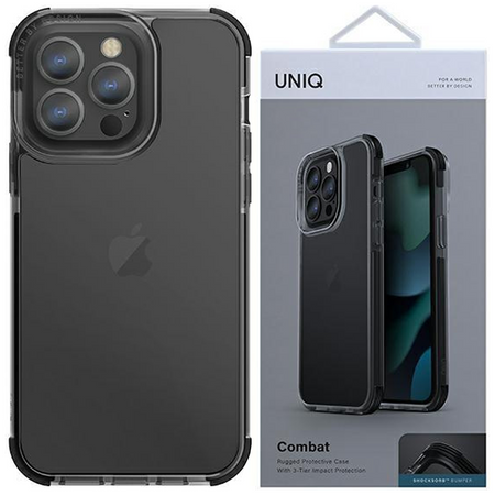 UNIQ etui Combat iPhone 14 Pro Max 6,7" czarny/carbon black