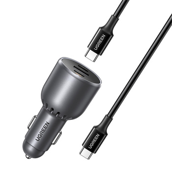 UGREEN ŁADOWARKA SAMOCHODOWA EC705 130W DO TELEFONÓW 1x USB 2x USB-C