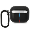Etui BMW BMA322PVTK na AirPods 3 gen cover - czarne Leather Curved Line